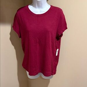 Banana Republic Rich Red Short Sleeve Tee